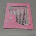 Uilulu Lash Clusters kit 10-16mm DIY Lash Extension Kit 120 D Curl Manga Lash Clusters 0.07D Wispy Individual Lashes Clusters False Eyelashes Eye Lash Kits At Home Lash Extensions Kit