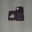 Vinich for iPhone 16 Wallet Case with Card Holder, RFID Blocking Credit Slots Kickstand Shockproof Phone Cover Fit for iPhone 16 6.1" Purple