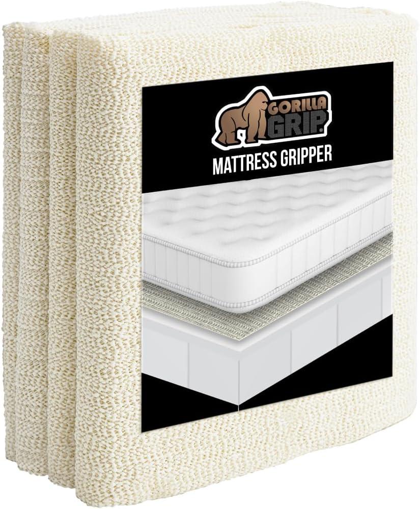 GORILLA GRIP Non Slip Mattress Gripper, Prevents Mattresses from Sliding and Holds Bed in Place, Pad Grips Beds, Sofa, Couch, Chair Cushions and Helps Keep Topper from Slipping, Easy Trim Pads, Twin (Twin (36" X 72"))