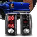Nixon Offroad LED Tail Lights Assembly for 2001 2002 2003 2004 2005 Ford Ranger Taillights, Tail Lamps w/Led Turn Signal, Brake Rear Lights, Passenger and Driver Side (Clear Lens)