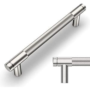 Amerdeco 10 Pack Brushed Satin Nickel Knurled Cabinet Pulls 5 Inch Center to Center Kitchen Cabinet Handles for Drawer Dresser, Cupboard and Wardrobe ZH0031 - Amazon.com