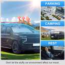 Car Sun Shade for 2021-2025 2026 Chevrolet Tahoe Accessories Windshield Sunshade Cover Front Window Shade Custom Fit Tahoe Sun Visor Protector Foldable Blocks UV Rays
