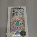 MOSNOVO Case for iPhone 13 Pro Max, [Compatible with Magsafe] [Buffertech 6.6ft Military-Grade Drop Protection] [Anti Peel Off Tech] Clear Phone Case Design - Dinosaur Land