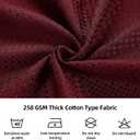 LaCyan 3 in 1 Waterproof Waffle Weave Shower Curtain and Clear Liner Set with 12 Stainless Steel Hooks Double Sided for Bathroom 72 Inches Heavy Duty Polyester Fabric Shower Curtains 72x72