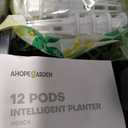 Ahopegarden Hydroponics Growing System Kit Indoor Herb Garden with Grow Light 12 Pods, with LCD Touch Panel Hydroponic Planter, Planting Height Up to 17", Grower Harvest Fresh Veggie Lettuce, Black