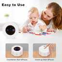 Rechargeable Visual Timer, 8-Angle Auto-Rotating Screen with Gravity Sensor, Digital Timers for Classroom, Small Kitchen Timers for Cooking, Work and Study (Pearl White)