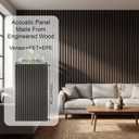 Decorative Acoustic Wall Panels Set of 4, 47.2x23.6inch (31sq.ft), 4Pack-23.62x47.24 inch