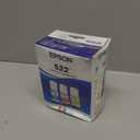 EPSON 522 EcoTank Ink Ultra-high Capacity Bottle Color Combo Pack (T522520-S) Works with ET-2720, 2800, 2803, 2840, 4700, 4800, 4810
