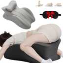 Sweet Spot Pillow, 27 Angle Perfect Position Couples Pillow, Perfect Instant Intimacy Pillows, Wedge Memory Foam Butt Cushion, Provides Waist and Neck Support (Grey)