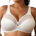 AILIVIN Women's Minimizer Bras for Women Plus Size Underwire Full Figure Womens Bras Minimizer Bras for Large Breasts Lifting Bras for Sagging Breasts White 38H 38 H