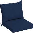 Arden Outdoor Dining Chair Cushion, 21 x 21, Rain-Proof, Fade Resistant 21 x 21, Sapphire Blue Leala