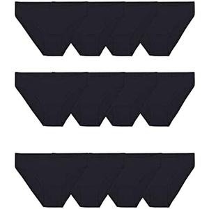 Fruit of the Loom womens Eversoft Cotton Underwear Multipacks, Tag Free & Breathable, Available in Plus Size, Size 8, Pack 12