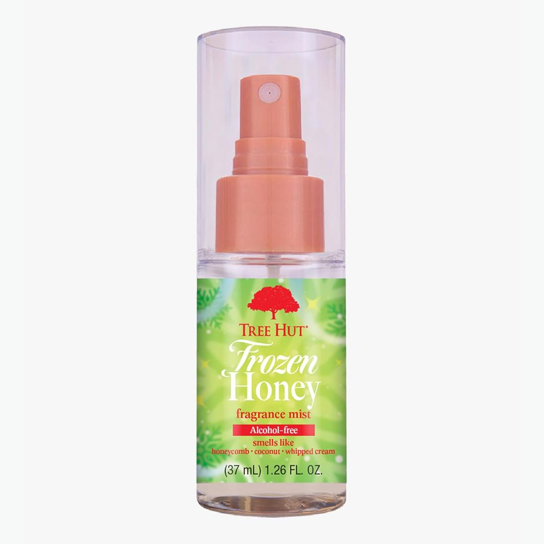Tree Hut Mini Frozen Honey Hair & Body Mist, Hydrating & Alcohol-Free Body Spray, Alcohol-Free Formula, Versatile Body Spray, Travel Size, 1.26 fl oz