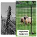 Nexnonico 10 PCS Fence Posts 3FT, No Dig U-Post Stakes for Wire Fencing