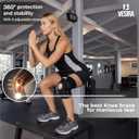 Knee brace for women and men, knee braces for pain relief compression sleeve. Patellar tendon support strap, joint support whit side stabilizer. Running Gear. (Grey)