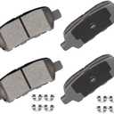 cciyu D905 Rear Ceramic Brake Pads Kits 4pcs fit For Infiniti EX35/FX37/FX45/G25/G35/M35/M37/M45/M56/QX50/QX60/QX70, For Nissan 350Z/370Z/Altima/Juke/Leaf/Quest/Rogue, For Suzuki Grand Vitara