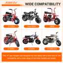 22mm 7/8 Mini Bike Handlebars 14" Ape Hangers Handlebar Kit Replacement for Coleman CT200U CT200U-EX BT200X Axis M200 CT100U Baja DB30 Motovox MBX10 MBX11 Mega Moto MMB80 Minibike Parts