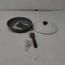 SENSARTE Nonstick Frying Pan Skillet with Lid, Omelet Pan with Cover, Healthy Cooking Chef's Pan, Kitchen Non Stick Pan, Free of Intentionally Added PFOA (11inch + Glass Lid) (Gray Granite)