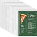 30-Pack 8.5" x 11" Rigid Print Protectors, Transparent Hard Plastic Page Sheet Protectors, Clear Plastic Sleeves for Paper Photo Poster, Protective Covers for Document Certificates