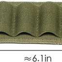4 Packs 6 Rounds Shotgun Side Saddle Carrier 12/20 Gauge Shotgun Shell Holder Molle Buttstock Shotgun Card with Adhesive Back Sticker