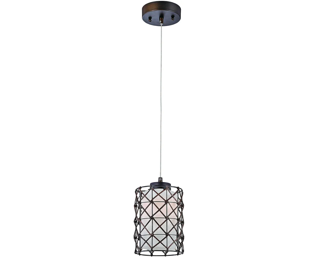 Trans Globe Lighting PND-1076 Sycamore Indoor Polished Chrome Rustic Pendant, 4 inch