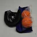Botabee Trampoline Basketball Hoop with Mini Basketballs for Trampoline with Enclosure and Mini 5 Orange Foam Basketballs for Skywalker Sports Trampoline Basketball Hoop Game Set of 2