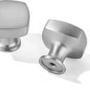 khtumeware 10 Pack Knob Brushed Nickel Cabinet knobs,Satin Nickel Solid Heavy-Duty Bifold Closet Door Knobs,Hardware Pulls for Kitchens, bathrooms and Dresser Handle