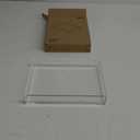 DINGHUO Acrylic Perfume Bathroom Vanity Counter Tray, Clear 9.45"x7.09"x1.38" Rectangle Countertop Organizer for Jewelry Candles Soap Makeup Toilet Tank Kitchen - 1 Pack