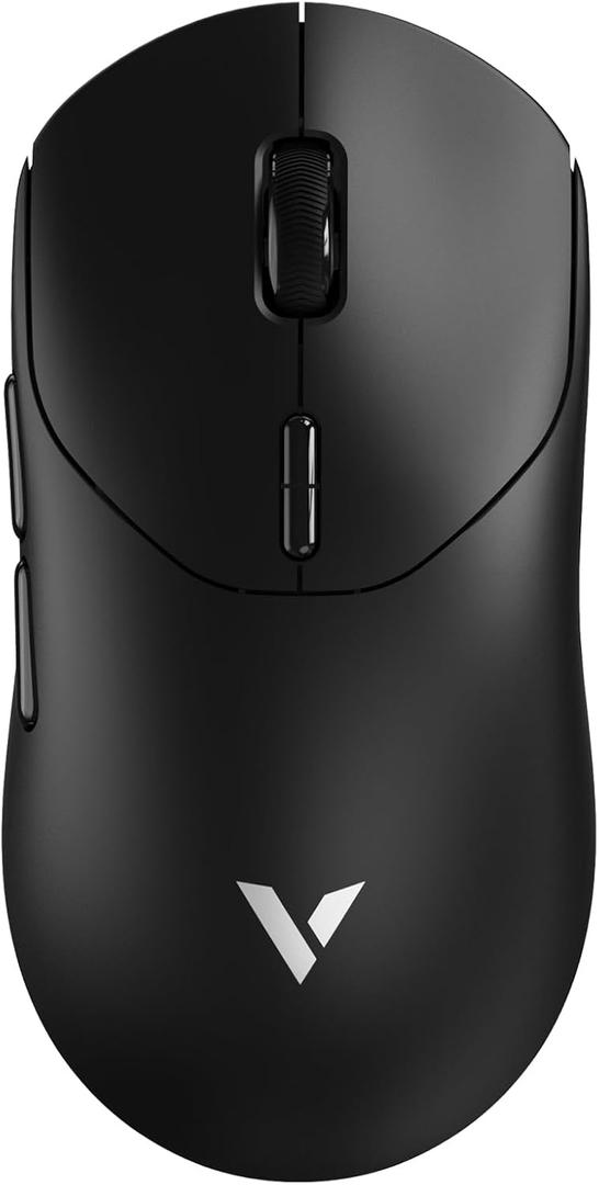 Rapoo VT2 Wireless Gaming Mouse, True 8K Wireless Polling Rate, 53g Lightweight, Up to 750 Hr Battery, Nordic nRF54L15 MCU, 100-Million Mechanical Switch, 10 Programmable Buttons, Macro Enabled (Black)