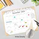 Gannyfer Desk Calendar 2026 with Desktop Mat, Simplified Large 22" x 17" Desktop Pad Calendar, 18 Month Desk Calendar, Use Now to Dec 2026, Office Supplies Perfect for Home School and Office - Apricot(6 Stickers Included)