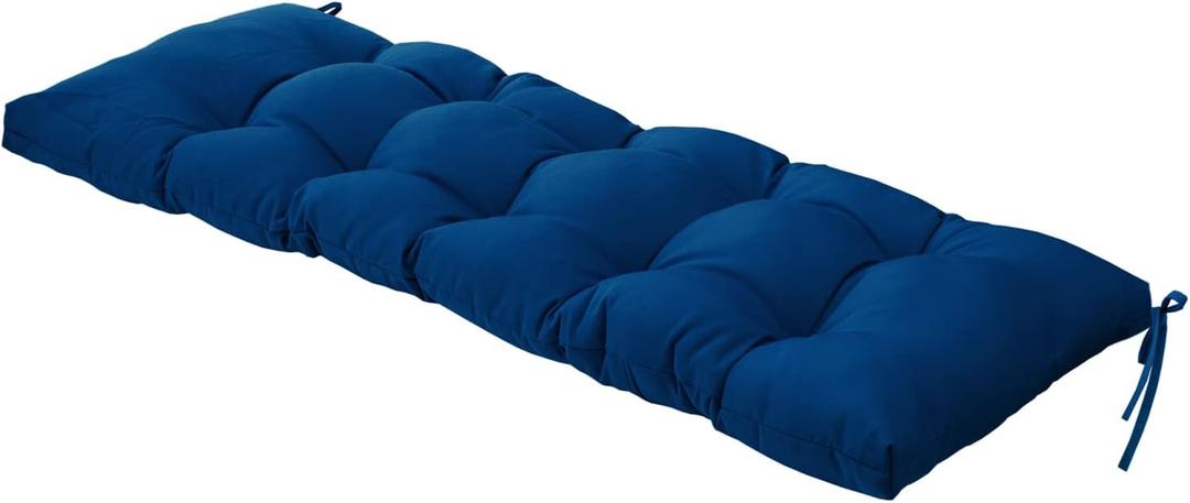 QILLOWAY Indoor/Outdoor Bench Cushion,51-Inches (Royal Blue)
