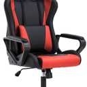 BestOffice Computer Executive Desk Office Chair with Lumbar Support Headrest For Women, Men, Red