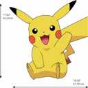 RoomMates RMK4821GM Pikachu Giant Peel and Stick Wall Decals
