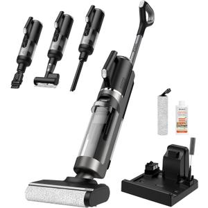 IMAGIC M3 Combo Wet Dry Vacuum Cleaner, 4-in-1 Cordless Vacuum Mop Combo for Multi-Surface, Lightweight & Handheld Vacuum Mop All in One with Edge Cleaning, Self-Cleaning & Hot Air Drying, Grey