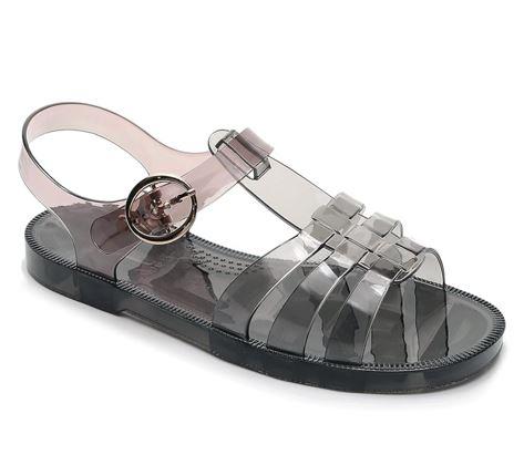 Toddler Sandals Jelly Shoes Girls Unisex Boy Flat Retro Slides Clear Kids Water Slippers Slingback Summer Beach Size 37 Adjustable Buckle Glitter Dress Soft