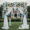 Lyrow 1-1/2 Inch x 300 Yards Valentine's Day Satin Ribbon, Light Blue Fabric Craft Ribbon Solid Roll for Roses Making, Wreath, Gift Wrapping, Bow, DIY, Wedding Flower Bouquet, Anniversary Party