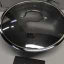 Wok Pan, Hybrid 13 inch Wok with Lid, PFOA Free Cookware ,Non Stick Stainless Steel Woks & Stir-fry pans Nonstick, Dishwasher and Oven Safe, Works on Induction