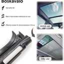 Panoramic Sunroof Sunshade Shade Curtain Cover for VW Jetta Golf Tiguan Audi Q5 1K9877307B (Grey, 1)