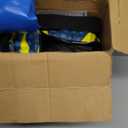 47'' Heavy Duty Snow Tube with Premium Canvas Cover and 4 Foam Filled Handles, Inflatable Snow Sled for Kids and Adult, Thickened Hard Bottom Snow Tubes for Winter Outdoor Fun Sledding