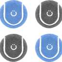 Ubbi Tennis Balls for Dogs, Interactive and Durable Fetch Toys for Medium Dog Breeds, Blue & Charcoal, Pack of 4