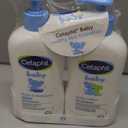 Cetaphil Baby Wash & Shampoo Plus Body Lotion, Healthy Skin Essentials, Head to Toe Hydration for up to 24 Hours, for Delicate, Sensitive Skin, 2-Pack,White