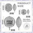 30 Pcs Disco Ball Balloons 32" 22" 10" 4d Balloons 70s Disco Party Decorations Round Metallic Silver Foil Balloon for Dance Birthday Wedding New Years Eve Party Supplies