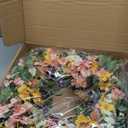 TEMPUS Spring Summer Wreath for Front Door 22 Inch Artificial Floral Wreath with Roses Peonies Hydrangeas Leaves for Door Wall Decoration Wedding Party Home Farmhouse Decoration