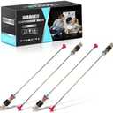 FOMIUZY Washer Machine Suspension Rods DC97-16350U DC97-16350T Fit For Samsung Vrt WA50R5200AW/US WA50R5400AV/US WA45T3200AW/A4 WA45N3050AW/A4 WA50R5400AW/US WA45H7200AW/A2 WA45T3400AW DC97-05280W