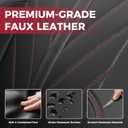 FREESOO Custom Seat Cover for Chevy Silverado 2019-2026 Black Red