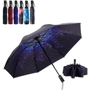 NOOFORMER Compact Reverse Folding Umbrella Automatic Windproof Travel Inverted Umbrellas
