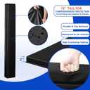 Square Pole Padding Basketball Pole Pads Deluxe Weatherproof Goal Padding Pole 2''/ 4'' Thick Basketball Hoop Pad Durable for Protection(Fit 4'' to 6'' Pole-6 Feet Tall), Fit 6"x6"pole-6 ft tall