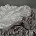 Pro Goleem Satin Bassinet Sheet 2 Pack Great for Baby Hair Soft Silk Feeling Sheet for Cradle or Bassinet PadMattress for Boys and Girls Gift for Newborn and Infant White and Gray