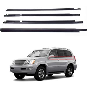 munirater Weatherstrip Window Moulding Trim Seal Belt Replacement for 2003-2009 Land Cruiser Prado and GX470