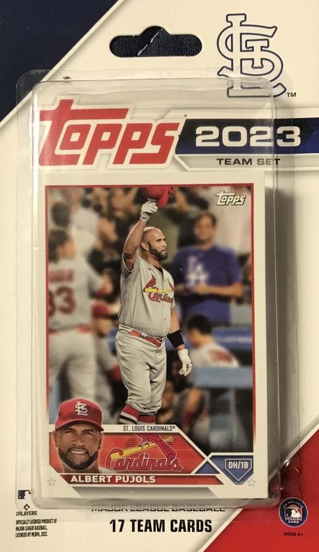 St Louis Cardinals 2023 Topps Factory Sealed 17 Card EXCLUSIVE Team Set with Rookie Cards of Nolan Gorman, Matthew Liberatore, Ivan Herrera and Zack Thompson Plus